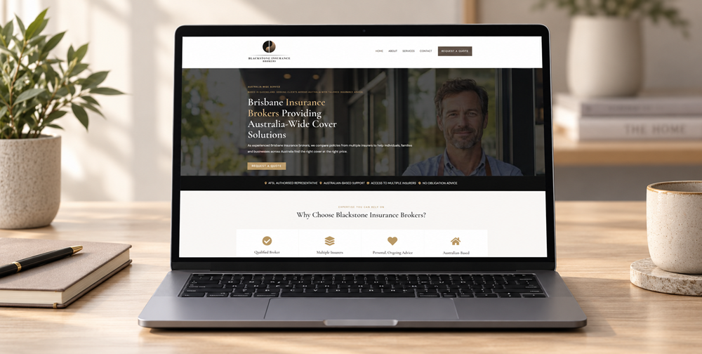 Custom website insurance broker