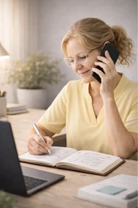 Focused-multitasking-at-a-tidy-desk-683x1024 - Triumph Business Solutions - Triumph Business Solutions