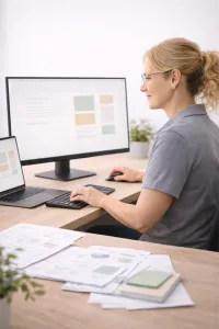 Focused-professional-at-her-desk-200x300 - Triumph Business Solutions - Triumph Business Solutions local website designer